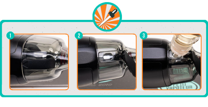 Remplissage du Pod VPrime 2 Edition LPV Oxva